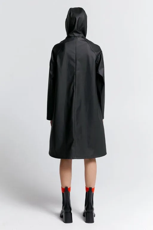 Runaway Long Raincoat Black