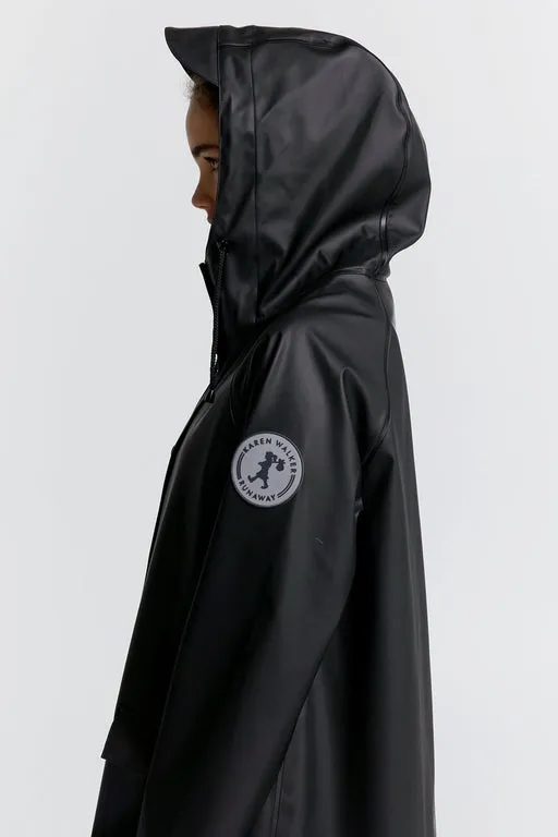 Runaway Long Raincoat Black