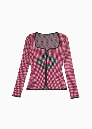 Sacha – Diamond Pattern Jacket