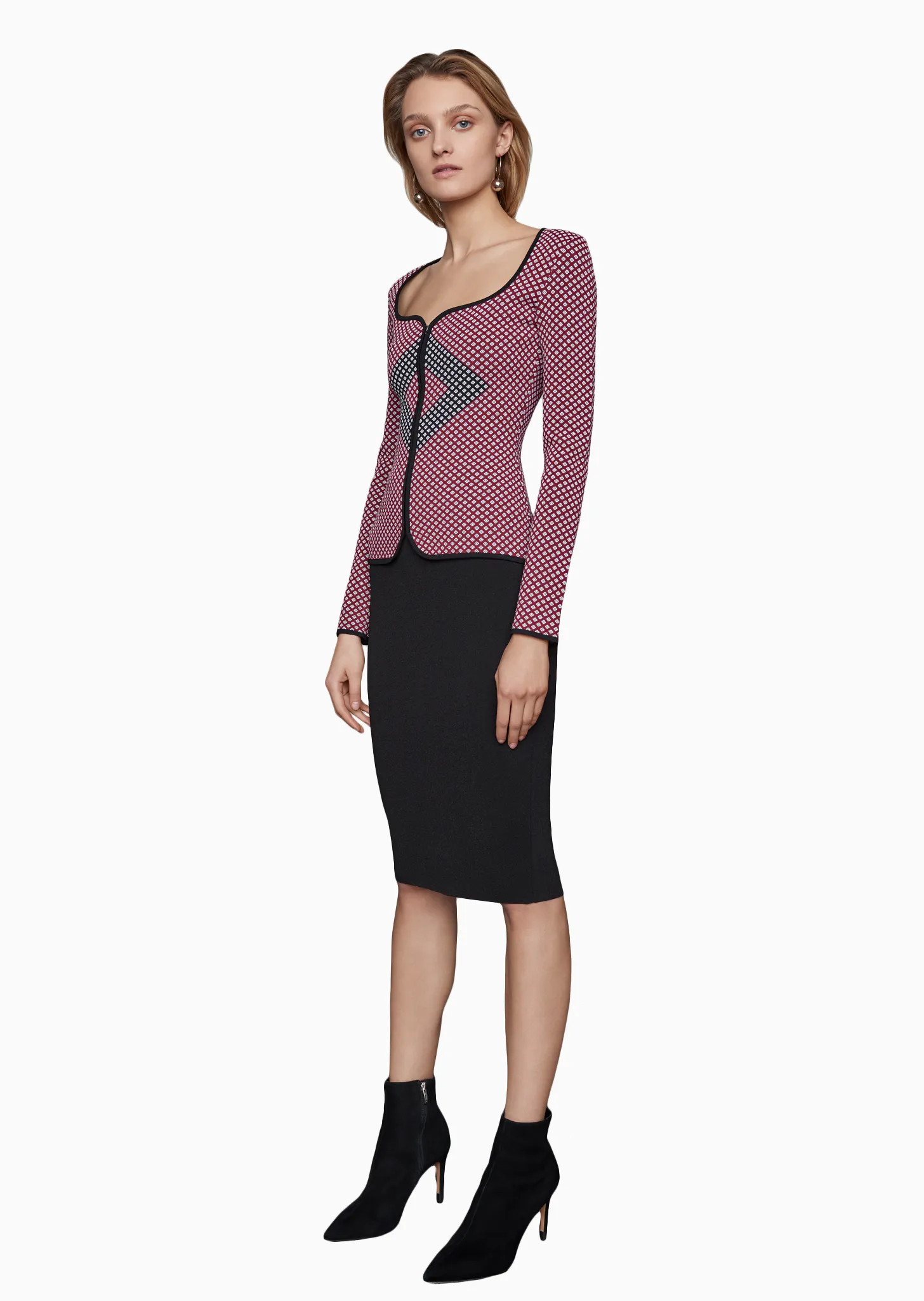 Sacha – Diamond Pattern Jacket