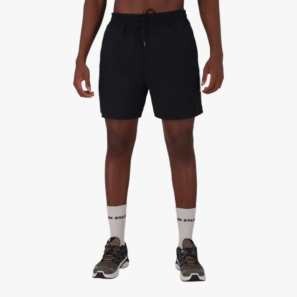 Salomon Mens Travel Reversible Shorts Phantom White Pepper
