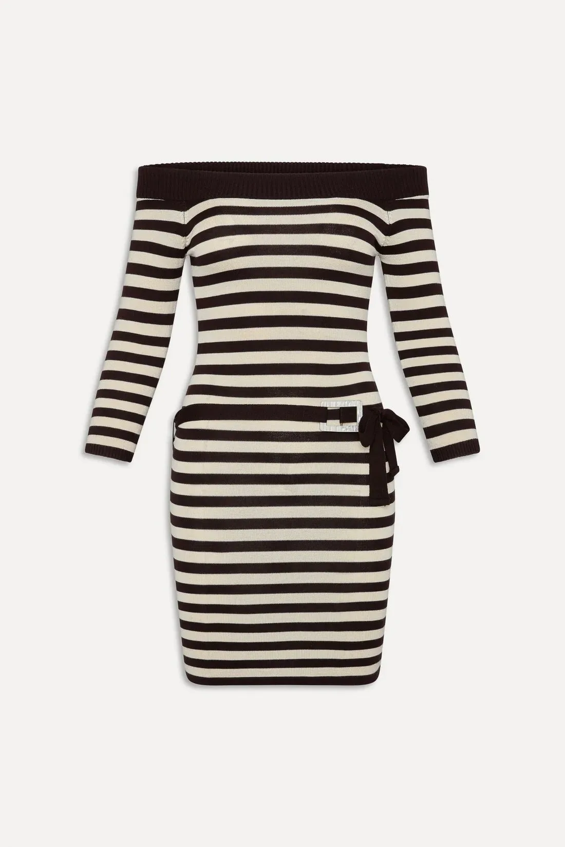 Saloon Knit Mini Dress in Cowboy Stripe