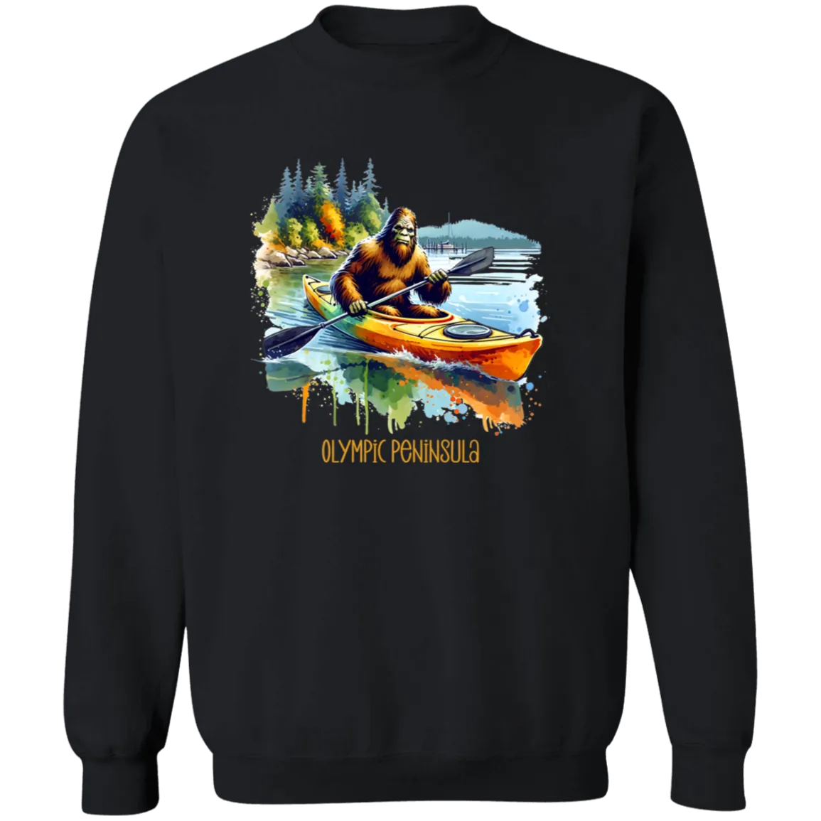 Sasquatch in Kayak - Olympic Peninsula T-shirts, Hoodies and Sweatshirts