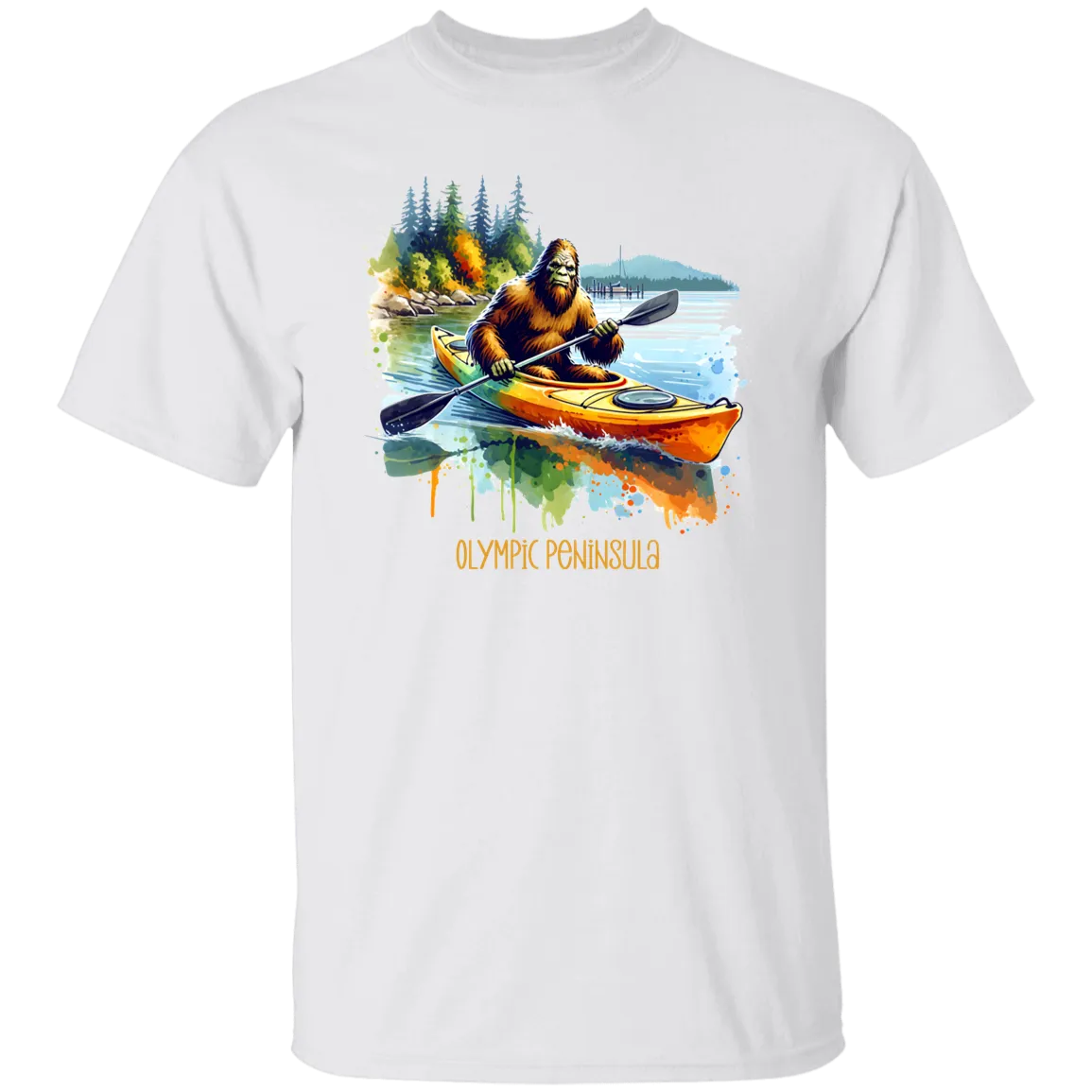 Sasquatch in Kayak - Olympic Peninsula T-shirts, Hoodies and Sweatshirts