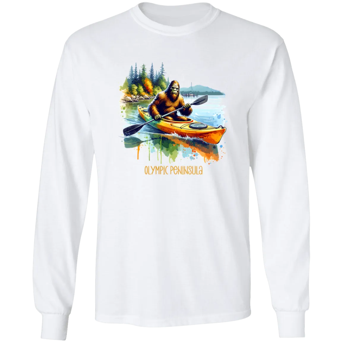 Sasquatch in Kayak - Olympic Peninsula T-shirts, Hoodies and Sweatshirts