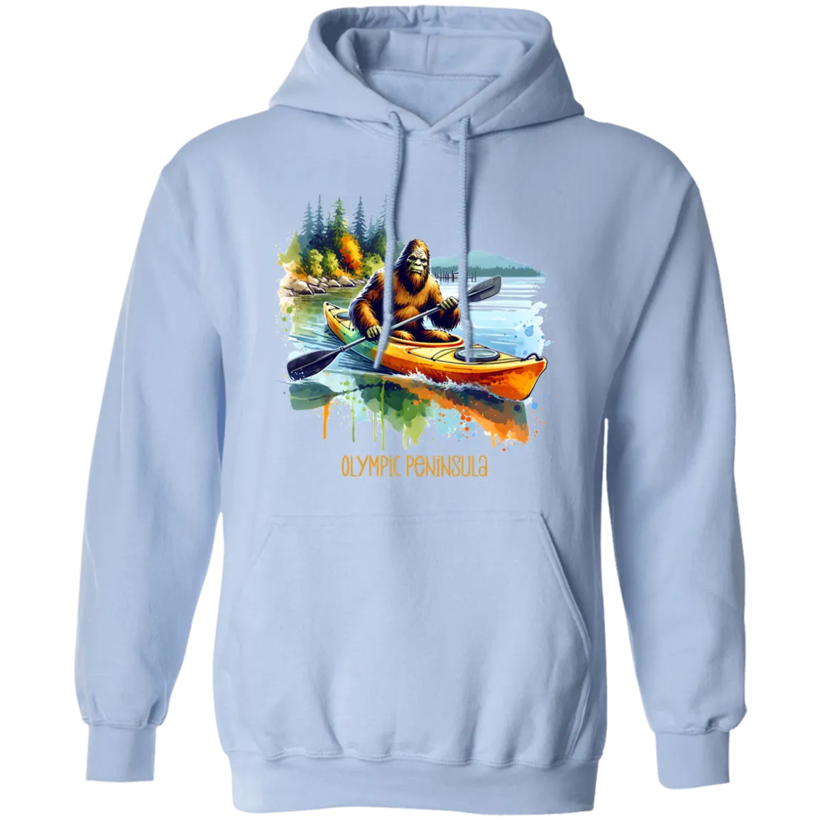 Sasquatch in Kayak - Olympic Peninsula T-shirts, Hoodies and Sweatshirts