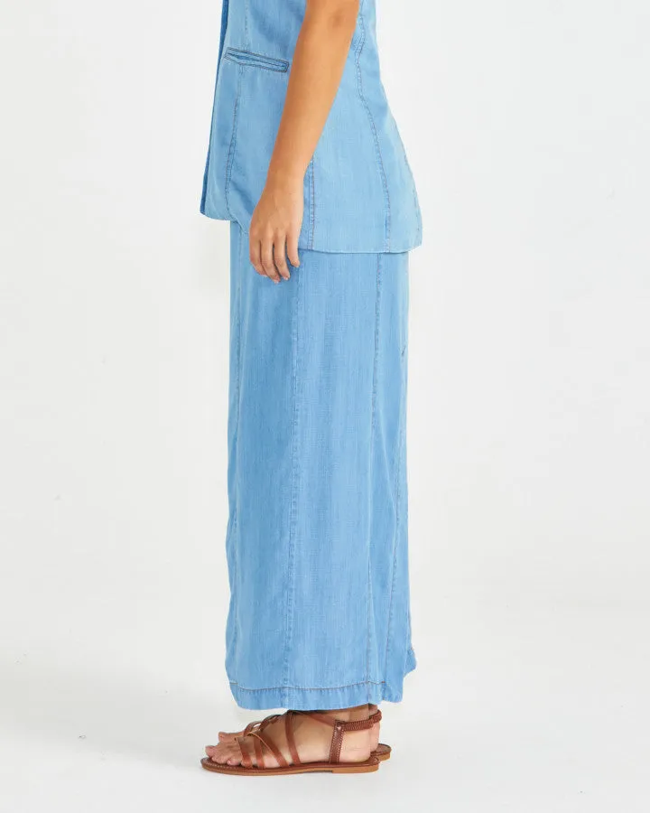 Sass Seville Maxi Skirt - Chambray