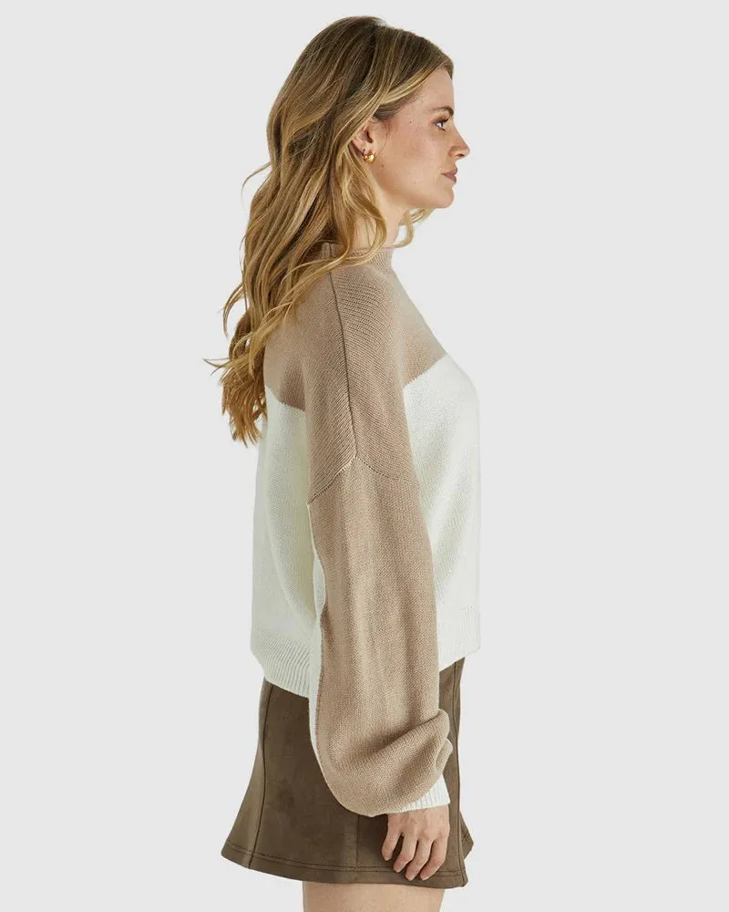 SASS VALERY KNIT OATMEAL/BONE