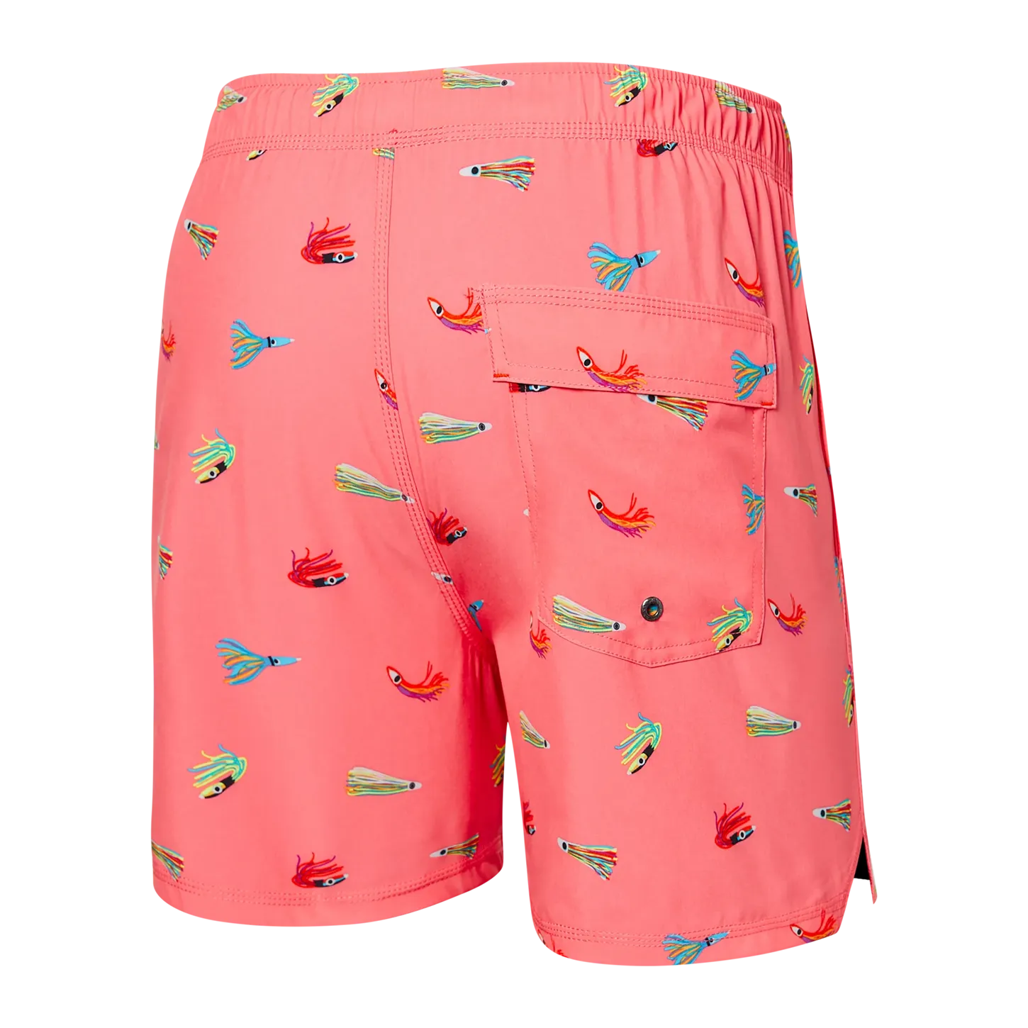 Saxx Mens Oh Buoy Stretch Volley 5" Swim Short - Bite Me