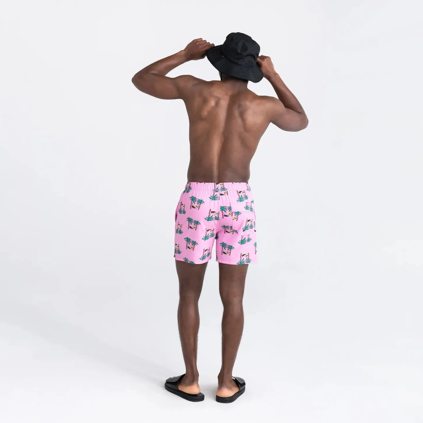 Saxx Mens Oh Buoy Stretch Volley 7" Swim Short - Banana Hammock