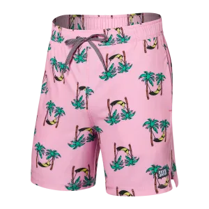 Saxx Mens Oh Buoy Stretch Volley 7" Swim Short - Banana Hammock