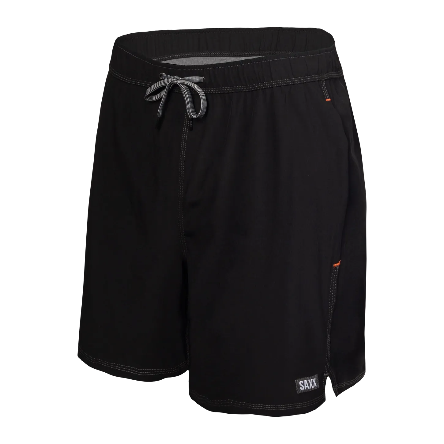 Saxx Mens Oh Buoy Stretch Volley 7" Swim Short - Black