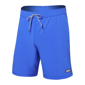Saxx Mens Oh Buoy Stretch Volley 7" Swim Short - Sport Blue