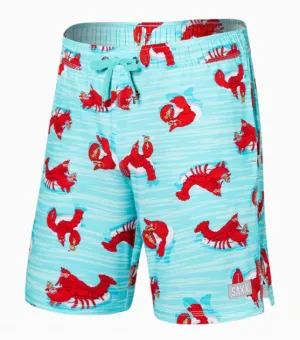 Saxx Oh Buoy 2N1 Volley 7" Lobster Lounger Aqua
