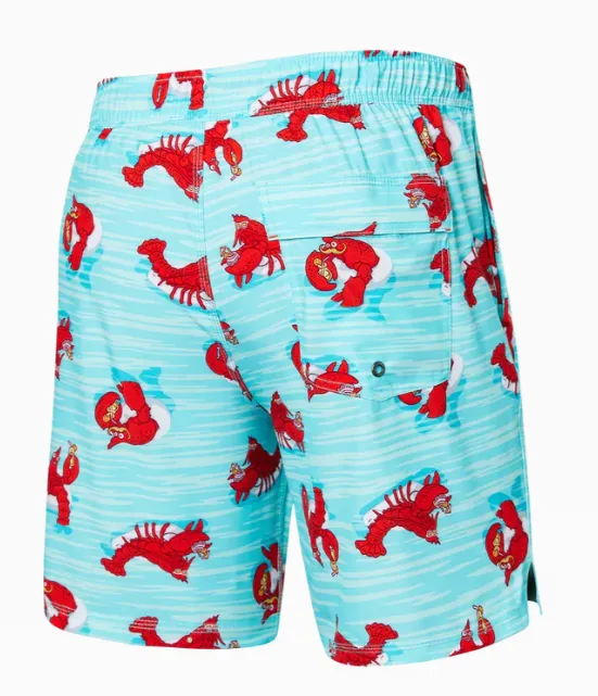 Saxx Oh Buoy 2N1 Volley 7" Lobster Lounger Aqua