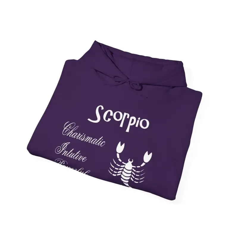 Scorpio Sign Hooded Sweatshirt Embrace Zodiac Vibes