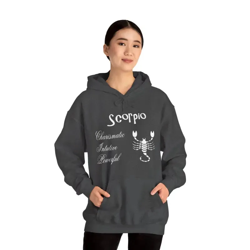 Scorpio Sign Hooded Sweatshirt Embrace Zodiac Vibes