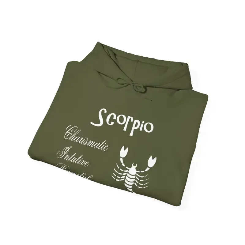 Scorpio Sign Hooded Sweatshirt Embrace Zodiac Vibes