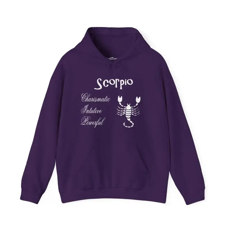 Scorpio Sign Hooded Sweatshirt Embrace Zodiac Vibes