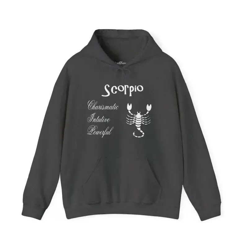 Scorpio Sign Hooded Sweatshirt Embrace Zodiac Vibes