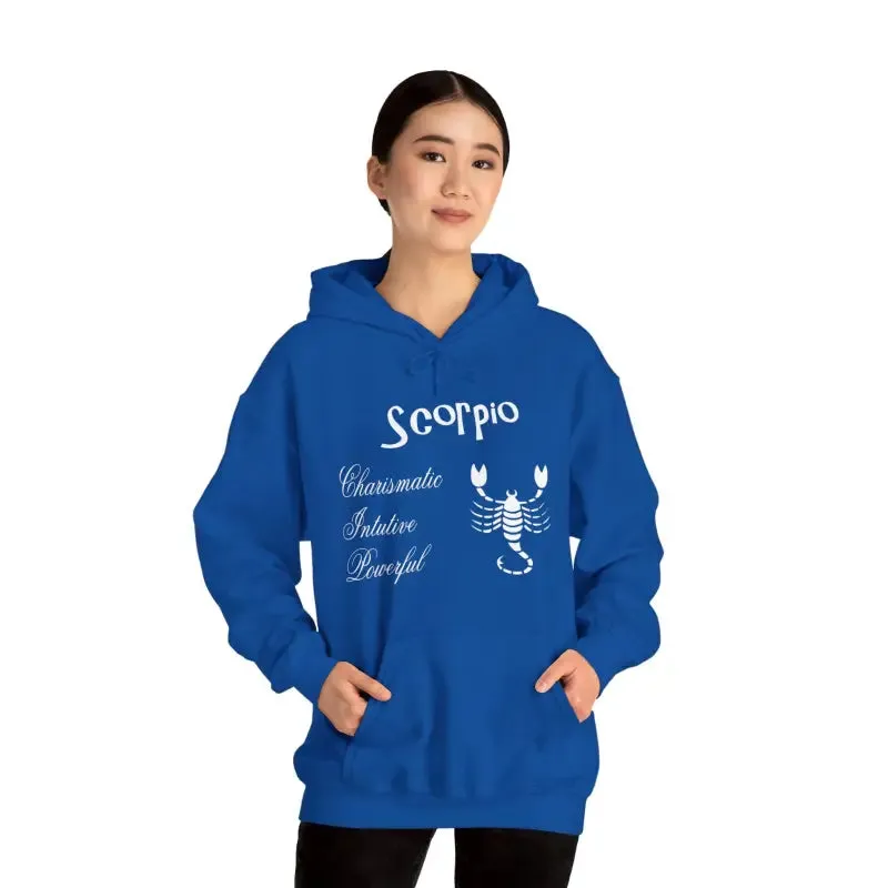 Scorpio Sign Hooded Sweatshirt Embrace Zodiac Vibes
