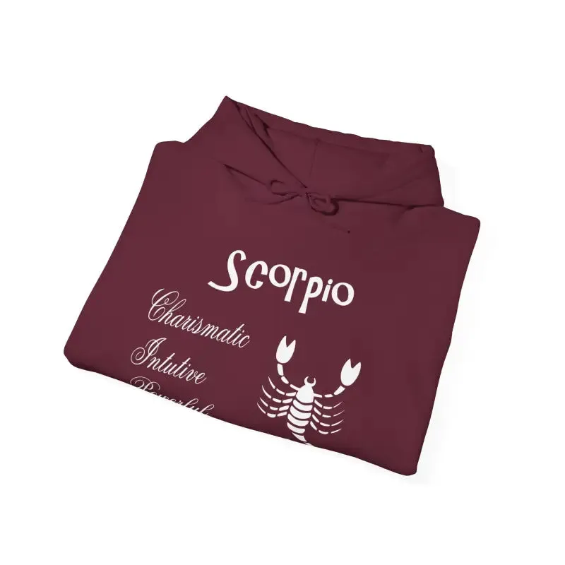 Scorpio Sign Hooded Sweatshirt Embrace Zodiac Vibes