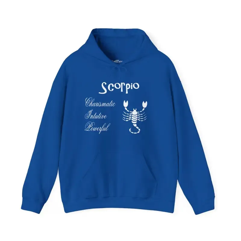 Scorpio Sign Hooded Sweatshirt Embrace Zodiac Vibes