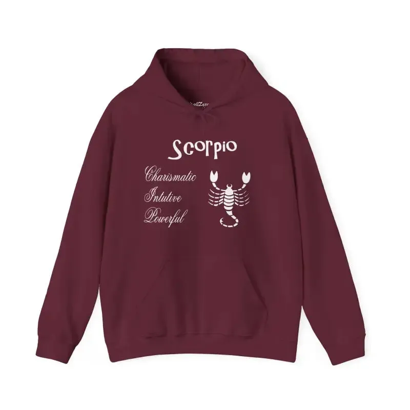 Scorpio Sign Hooded Sweatshirt Embrace Zodiac Vibes