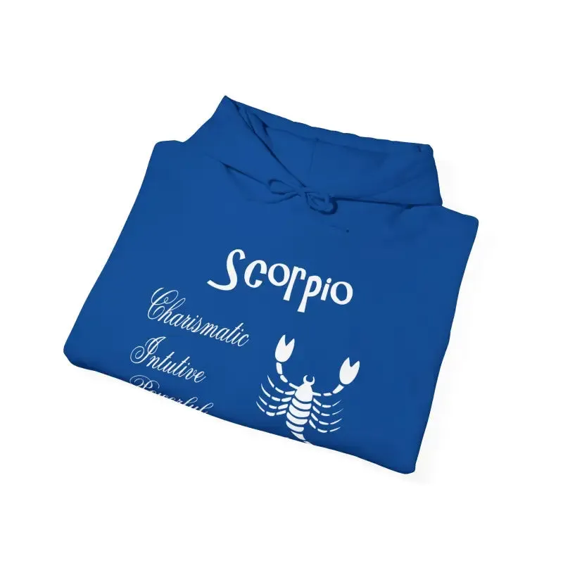 Scorpio Sign Hooded Sweatshirt Embrace Zodiac Vibes