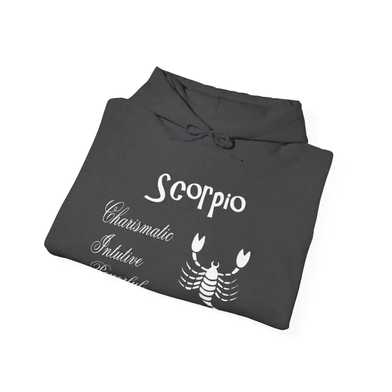 Scorpio Sign Hooded Sweatshirt Embrace Zodiac Vibes
