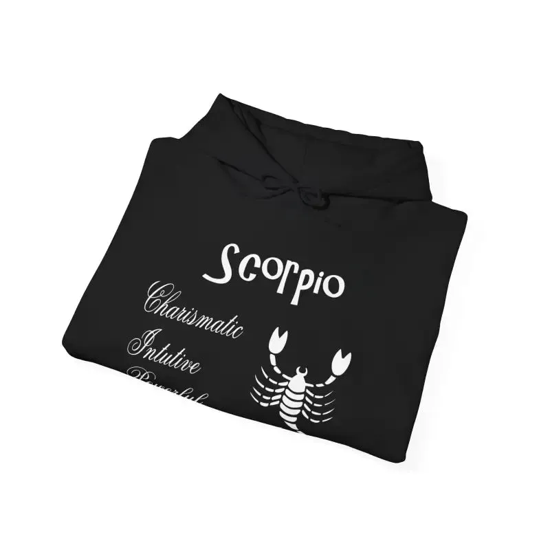 Scorpio Sign Hooded Sweatshirt Embrace Zodiac Vibes