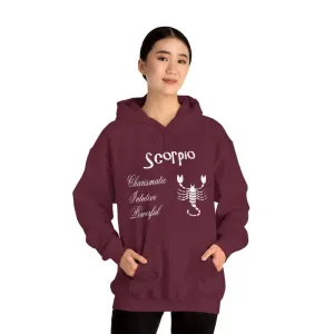 Scorpio Sign Hooded Sweatshirt Embrace Zodiac Vibes