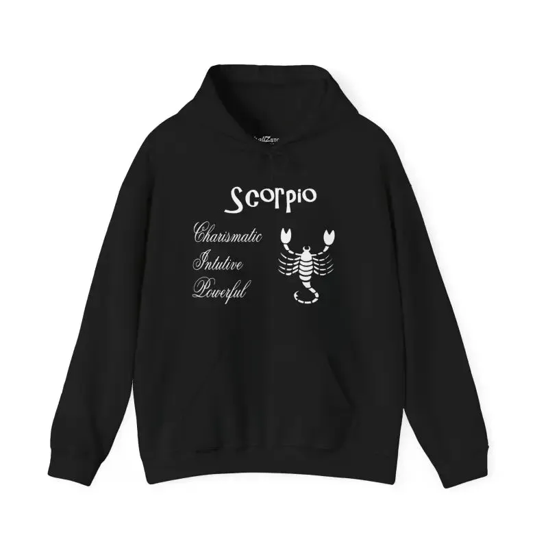 Scorpio Sign Hooded Sweatshirt Embrace Zodiac Vibes