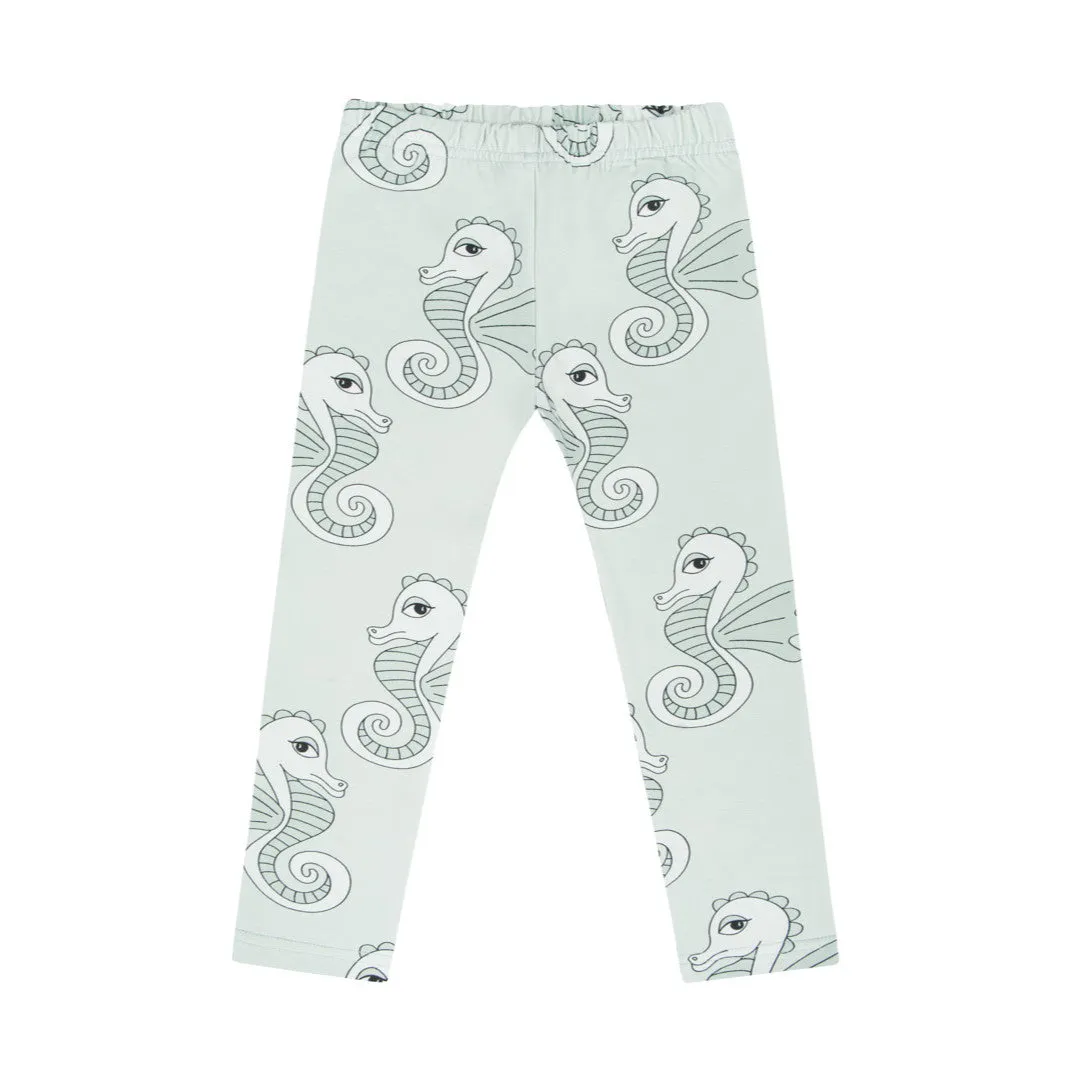 Seahorse Mint Leggings - HURRY! Only 2 left!