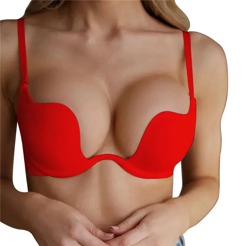 Sexy Push Up Backless Bras for Women - Ideal for Sport, Yoga, Dresses & Wedding - Invisible Seamless
