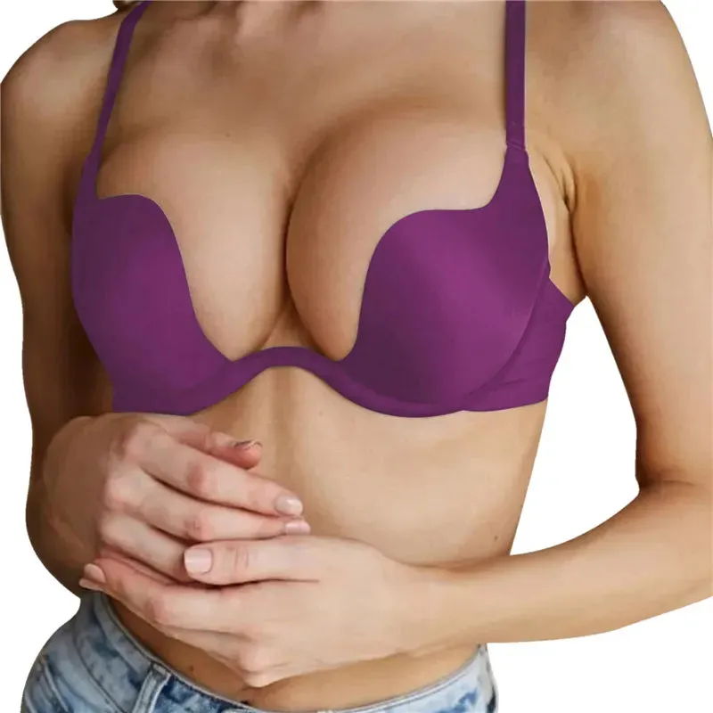 Sexy Push Up Backless Bras for Women - Ideal for Sport, Yoga, Dresses & Wedding - Invisible Seamless