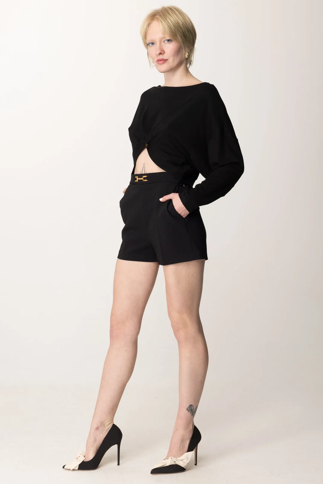 Shorts con Morsetto e Patte