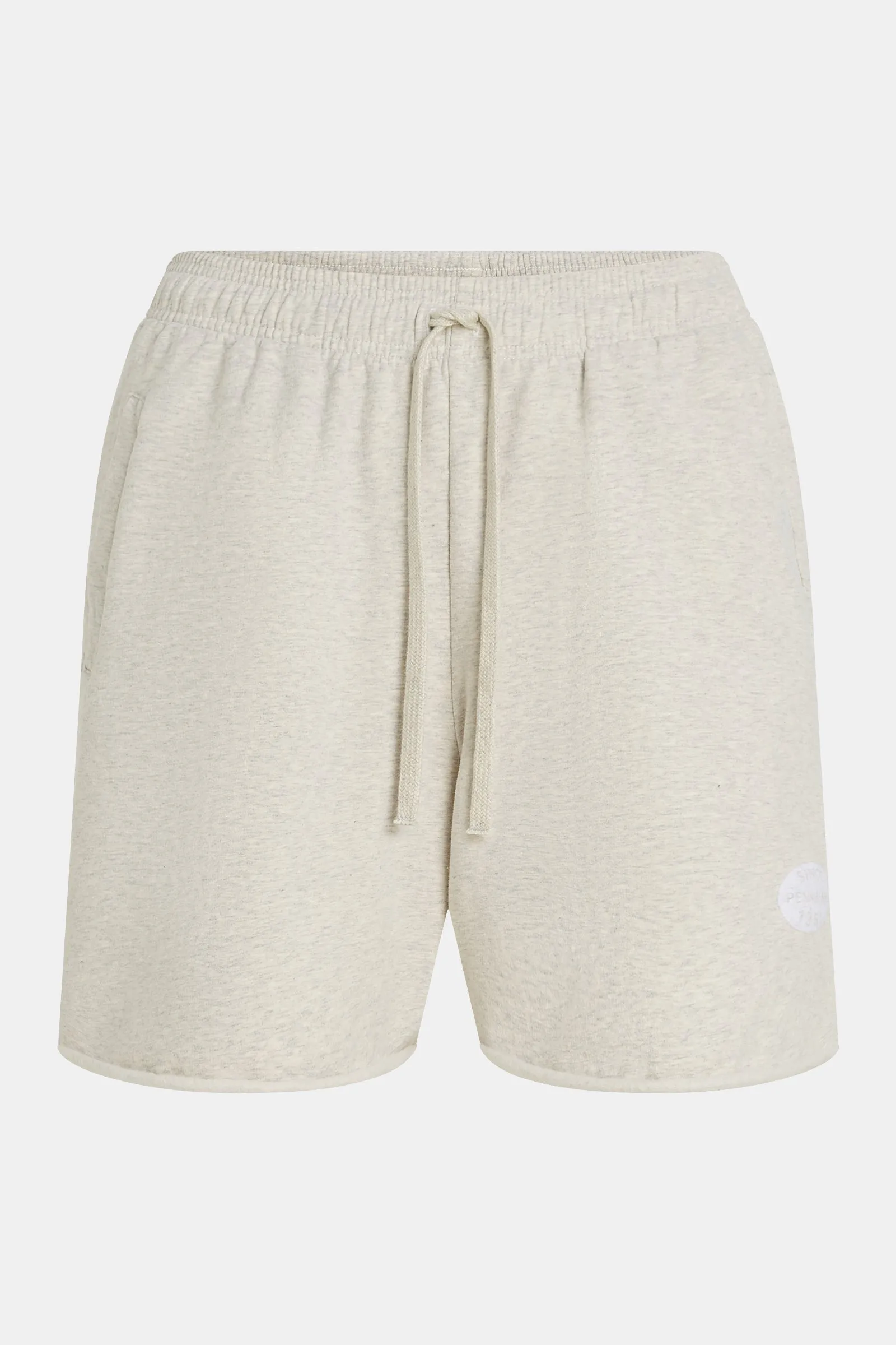 SHORTS PRINT (S25F1616) GREY MELANGE - WHITE
