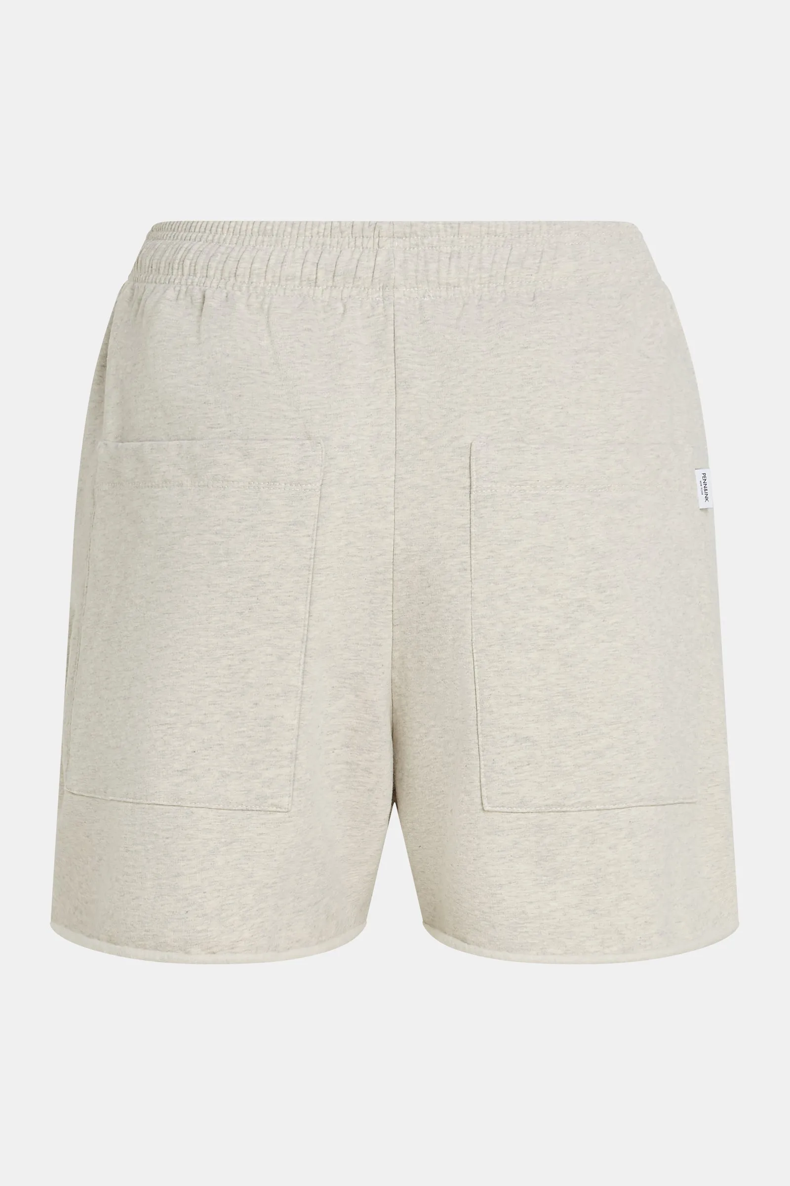 SHORTS PRINT (S25F1616) GREY MELANGE - WHITE
