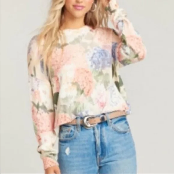 Show Me Your Mumu Cropped Varsity Sweater