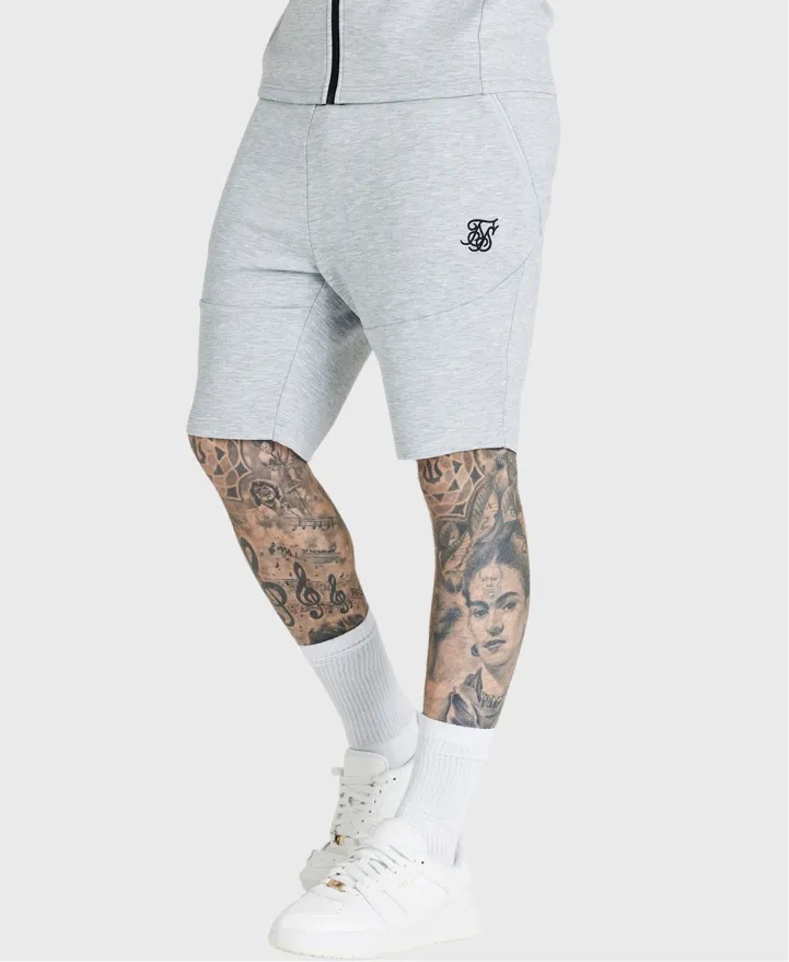 Sik Silk Ss-22741 Shorts Grey Marl/Black