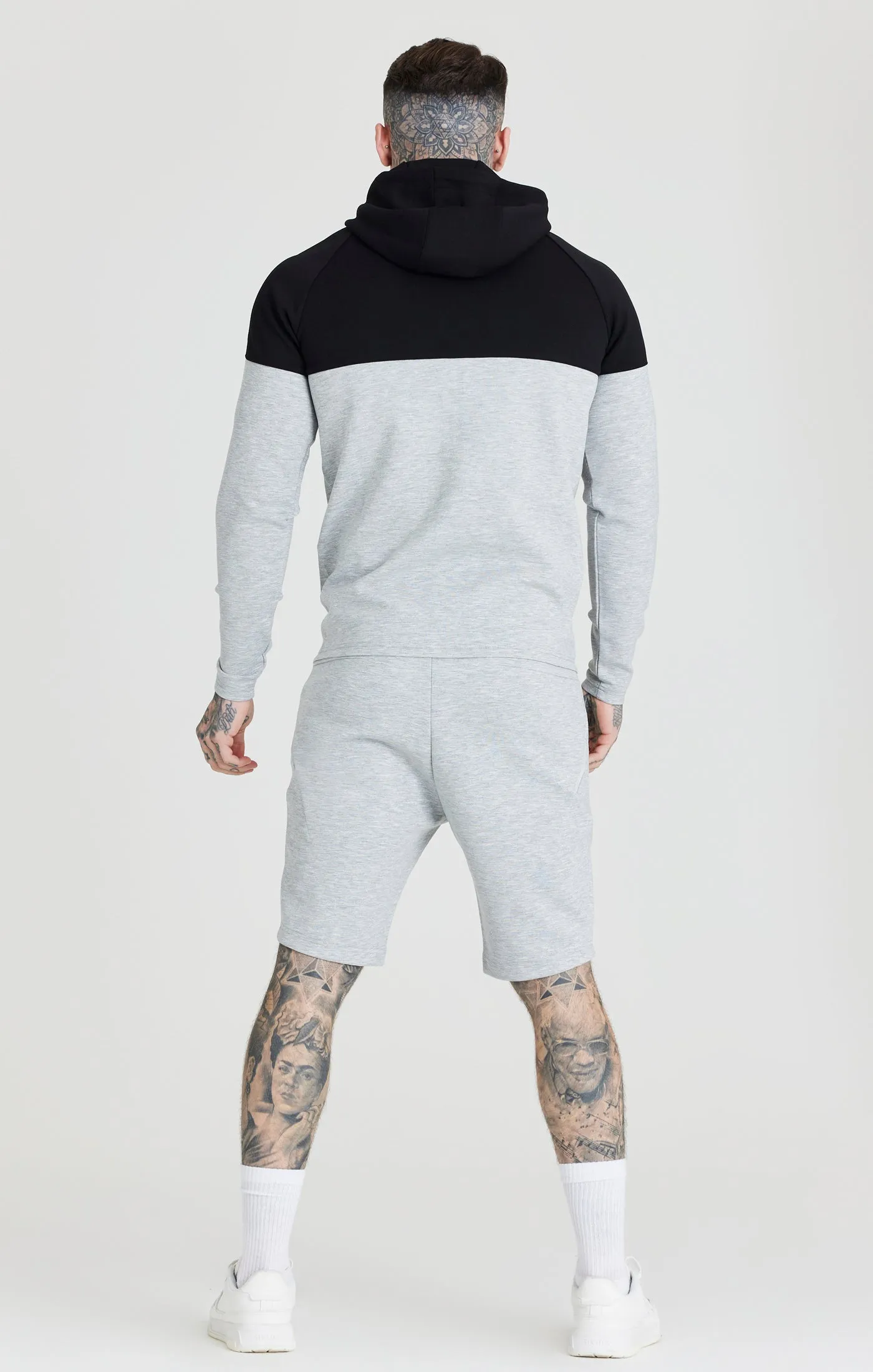 Sik Silk Ss-22741 Shorts Grey Marl/Black