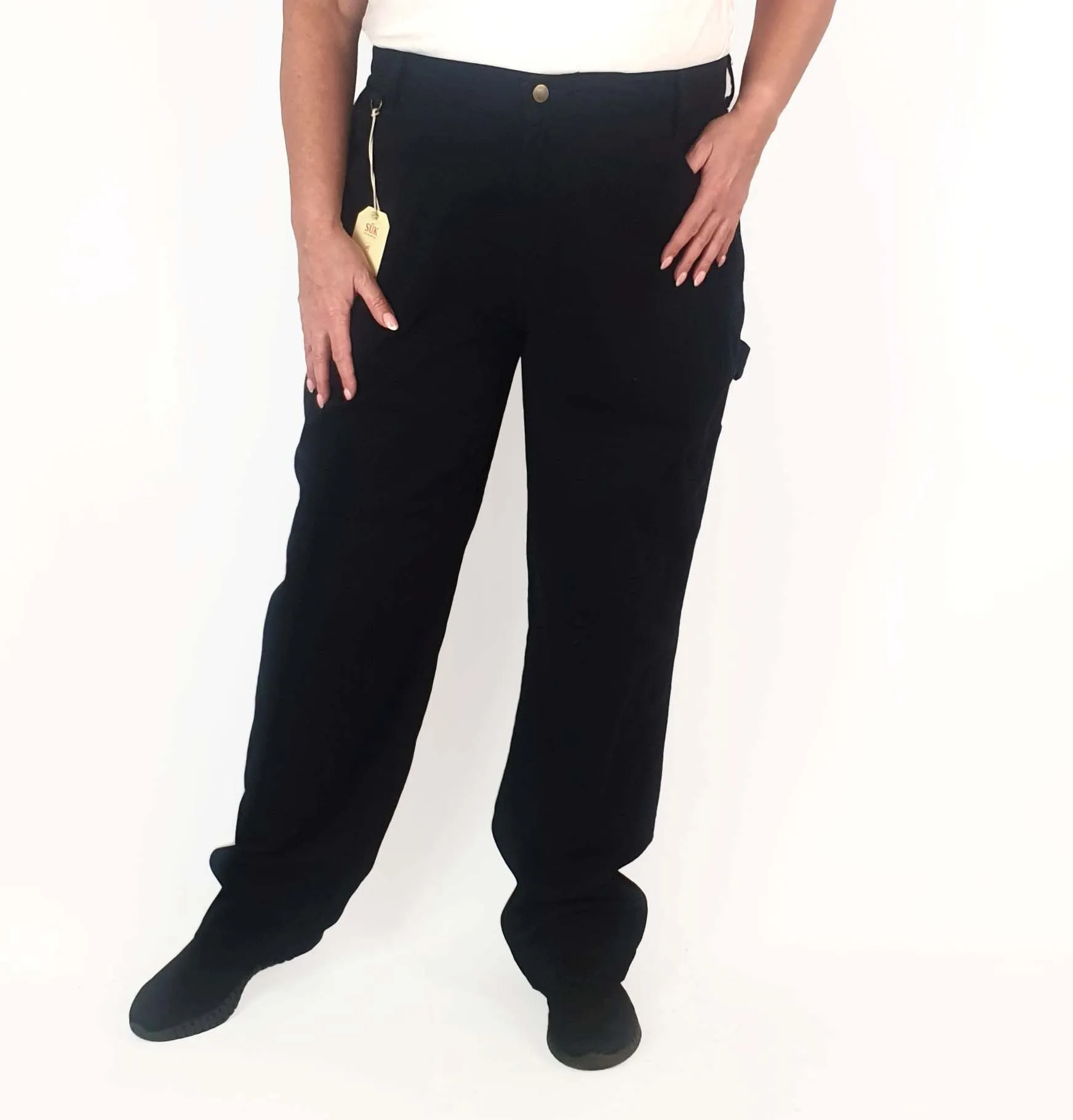 SÜK Workwear black slim pant size 18