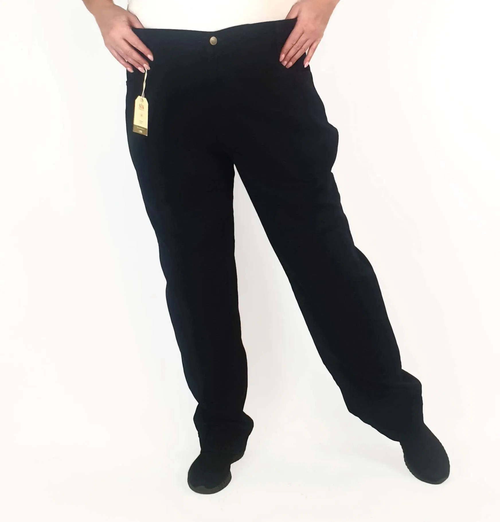 SÜK Workwear black slim pant size 18