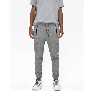 Slim Fit  Charcoal Slub Trouser