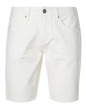 Slim Parker Men's Denim Shorts in White Rinse - BM22775