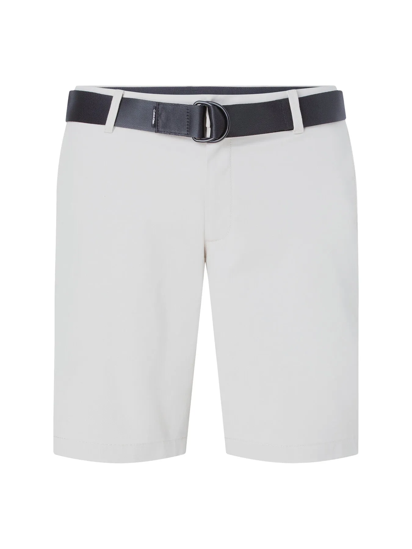 Slim Twill Belted Shorts