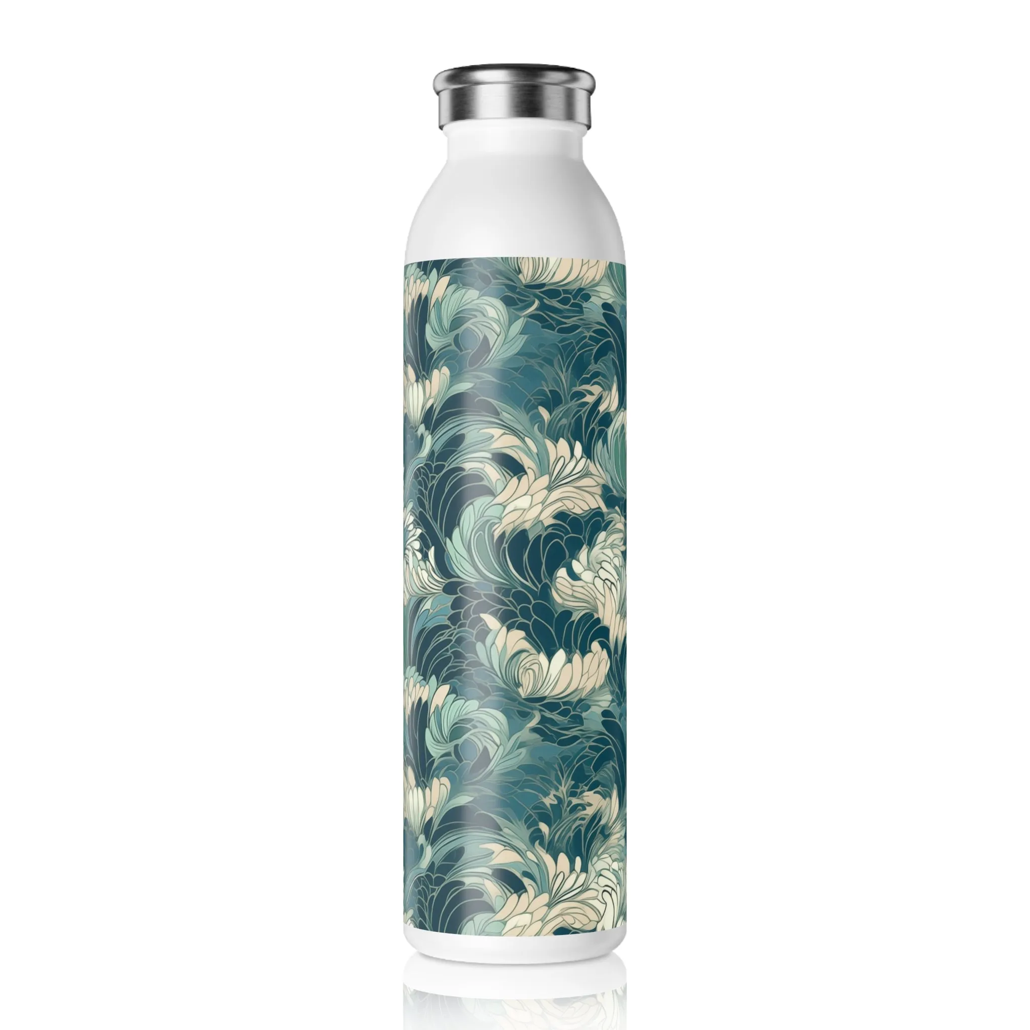 Slim Water Bottle - Gregoria Ustrasana Chinoiserie