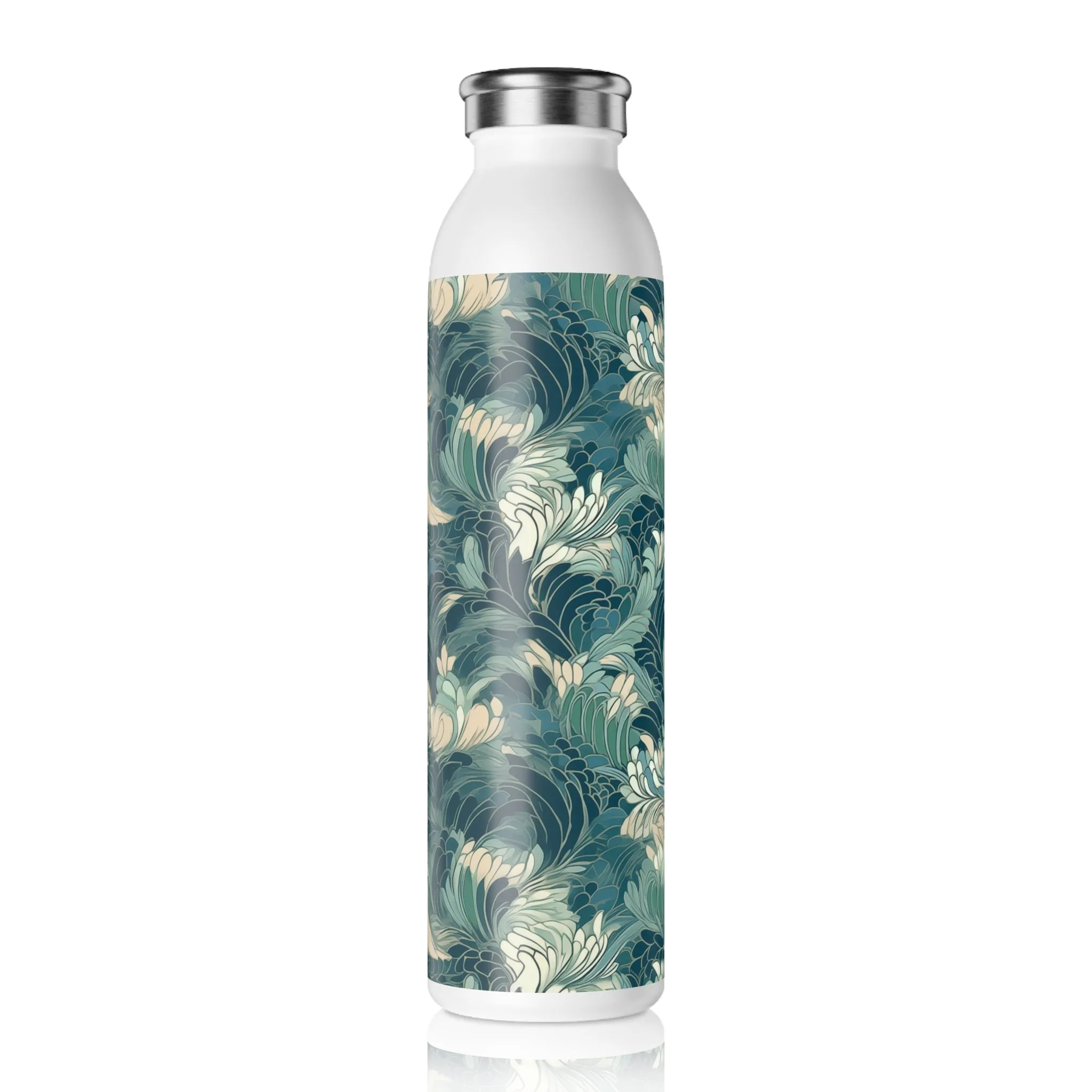 Slim Water Bottle - Gregoria Ustrasana Chinoiserie