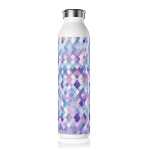 Slim Water Bottle - Regina Paris Argyle